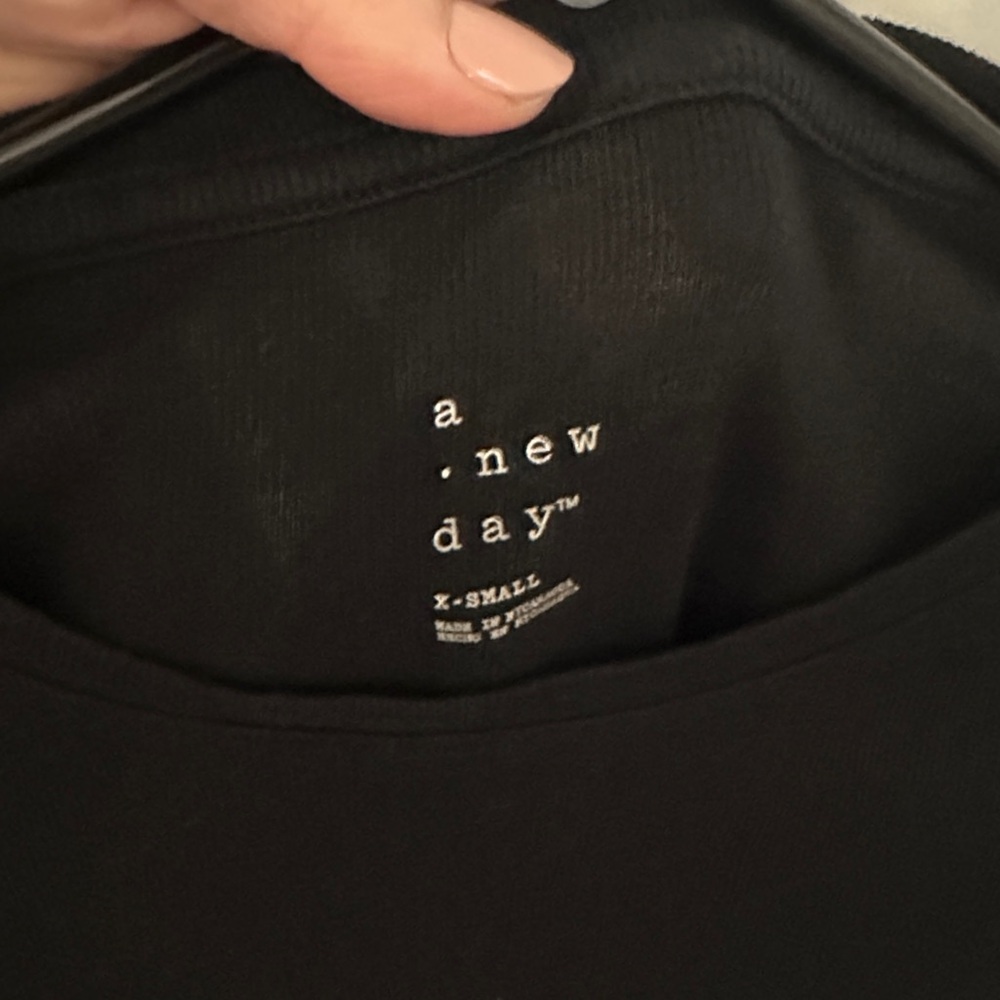 a new day Black Long Sleeve Tee - Picture 2 of 2